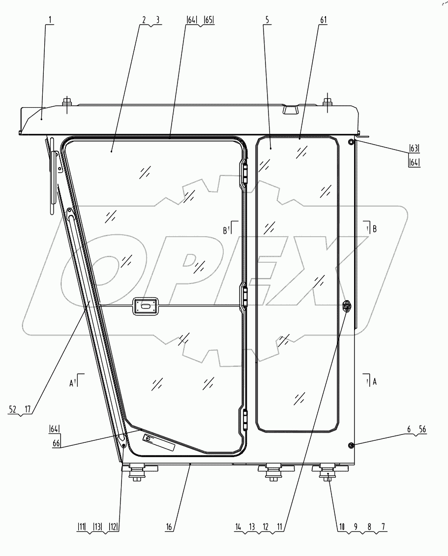  41E0117 004 CAB ASSEMBLY