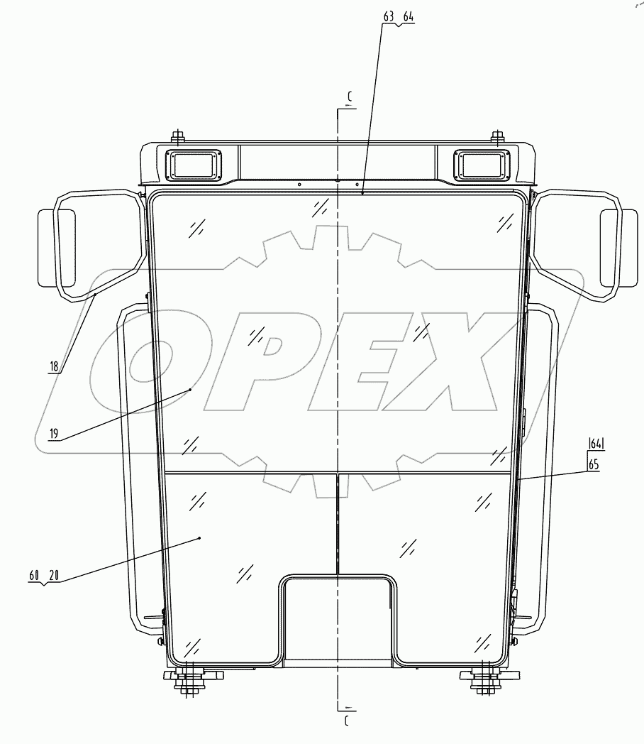  41E0117 004 CAB ASSEMBLY