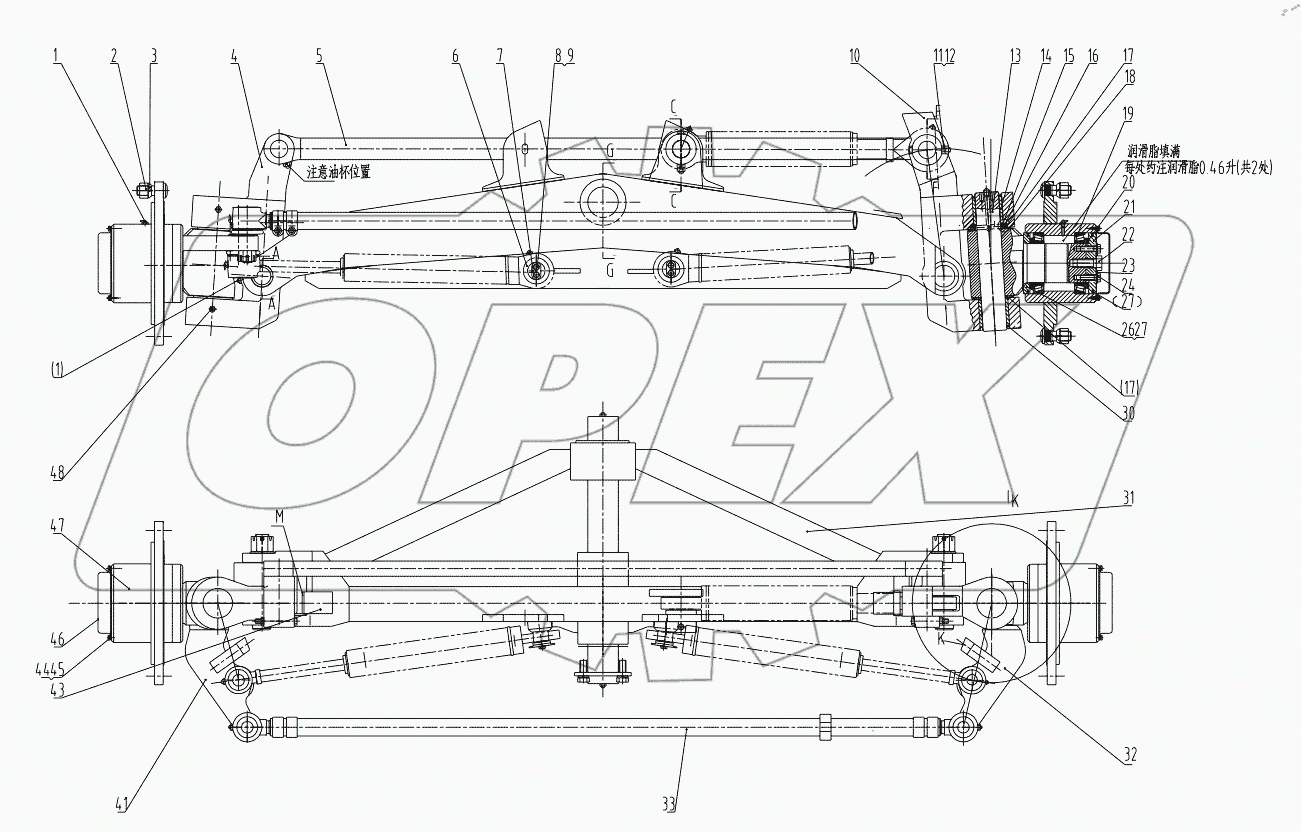  01E0115 004 AXLEAR-END