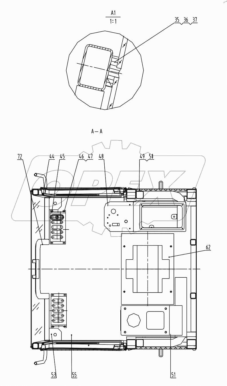  41E0117 004 CAB ASSEMBLY