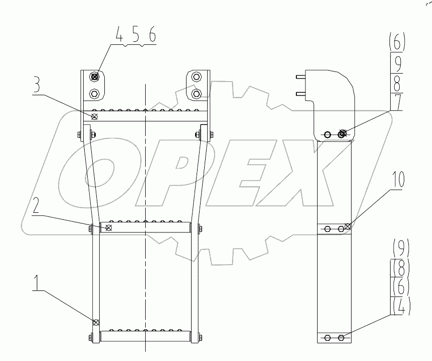  43E0212 001 STAIR ASSEMBLY