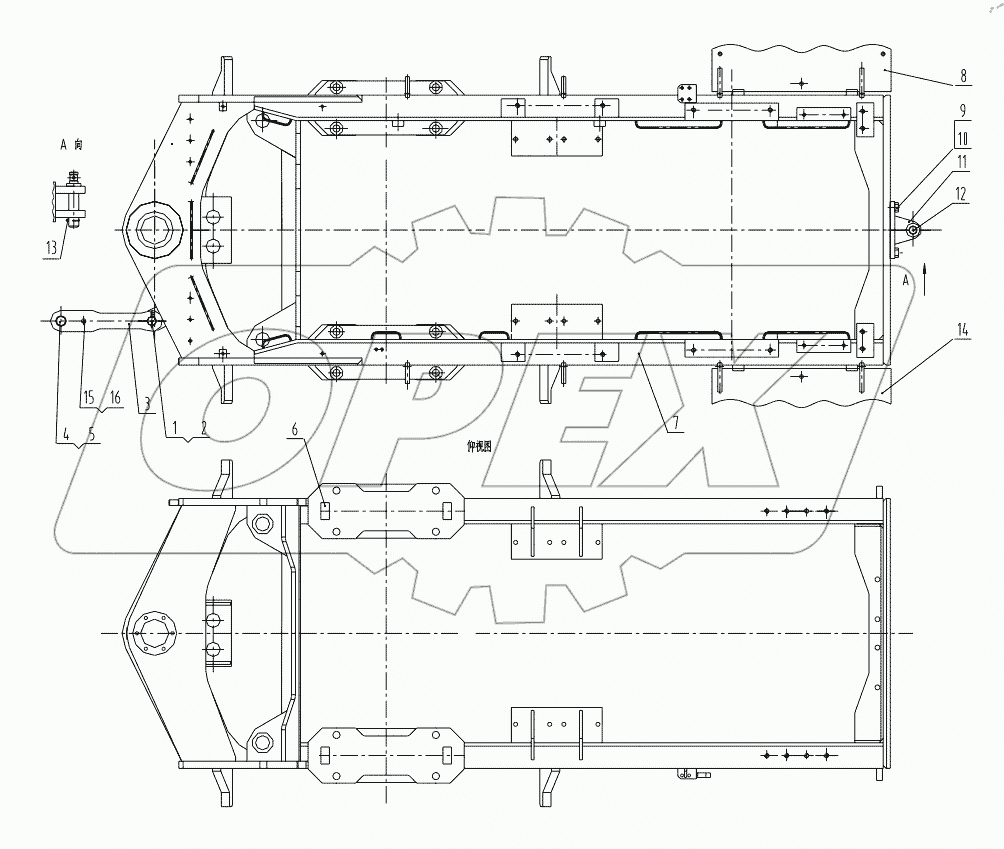  30E0134 002 REAR FRAME