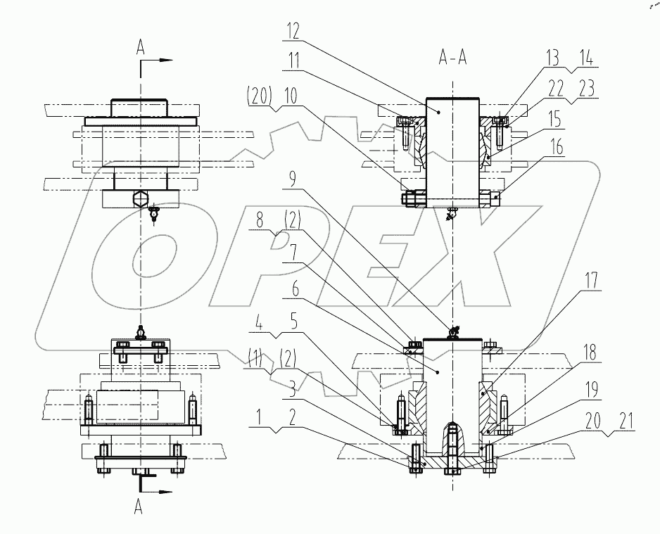  30E0096 001 ARTICULATED HITCH