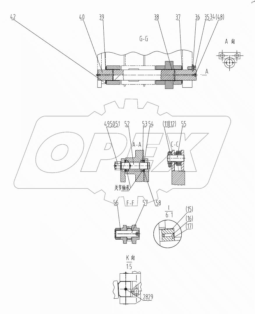  01E0115 004 AXLEAR-END