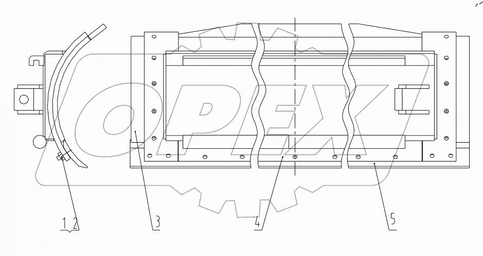  32E0152 002 MOLDBOARD (OPTIONAL 3960MM)