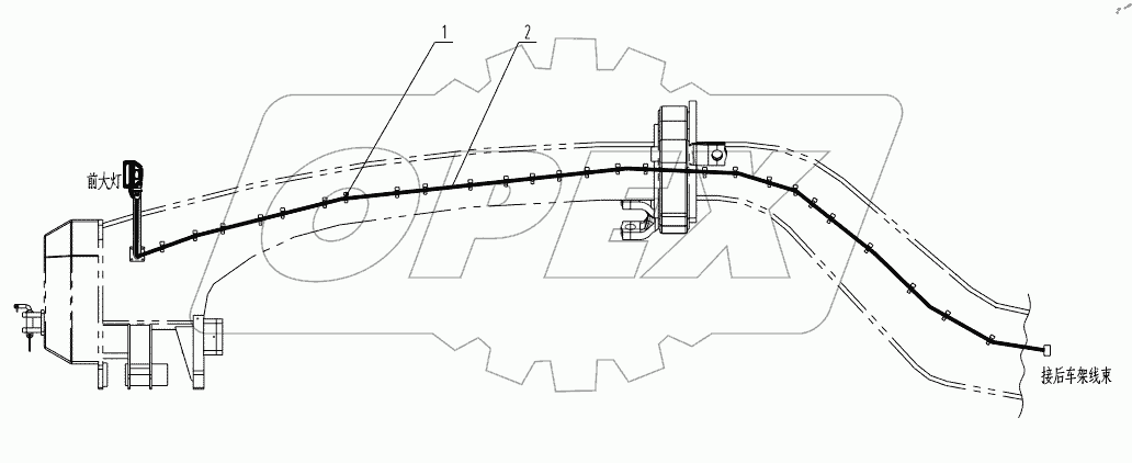  46C0871 000 FRONT FRAME CIRCUITRY
