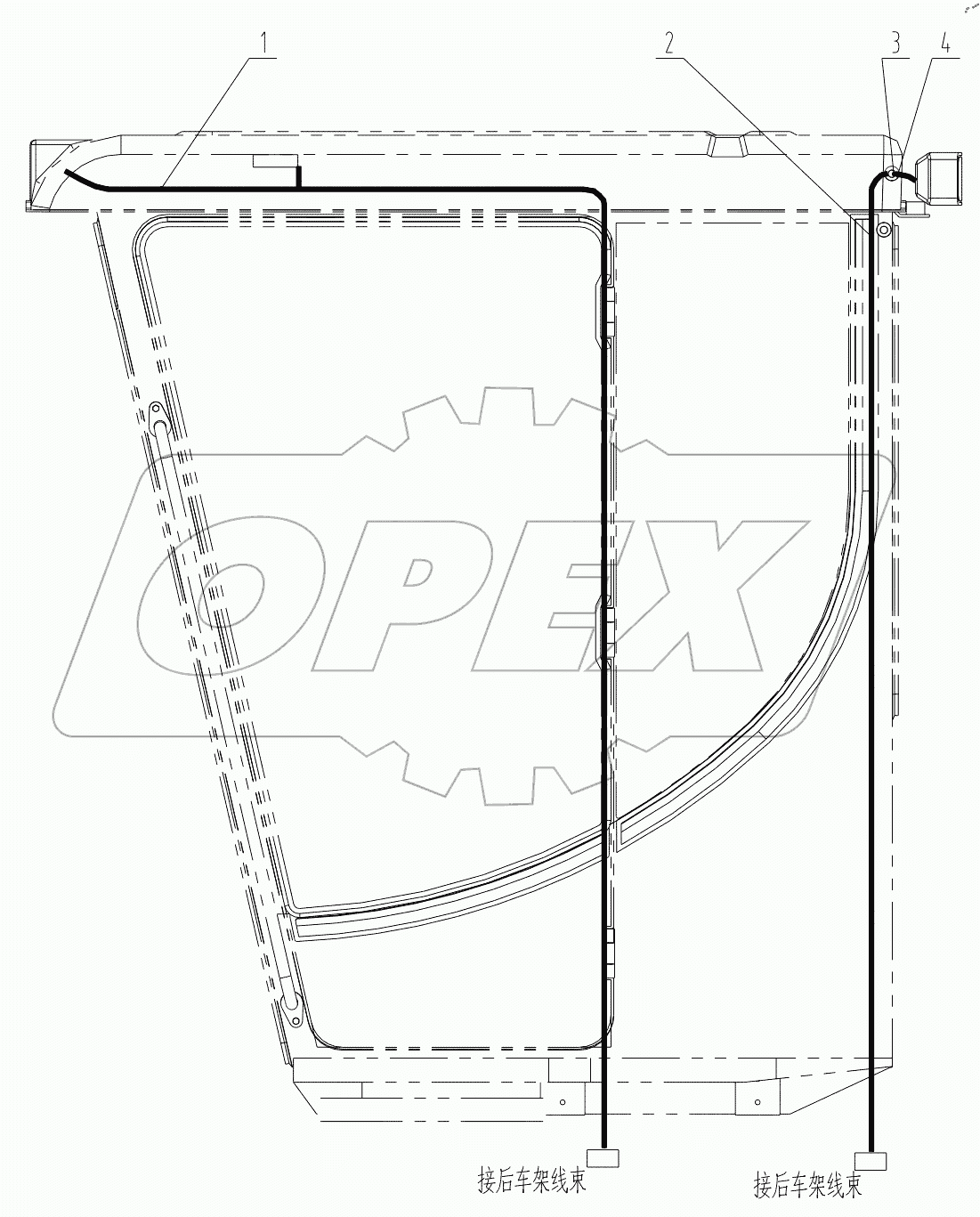  46C0874 001 TOP LIGHTING WIRING