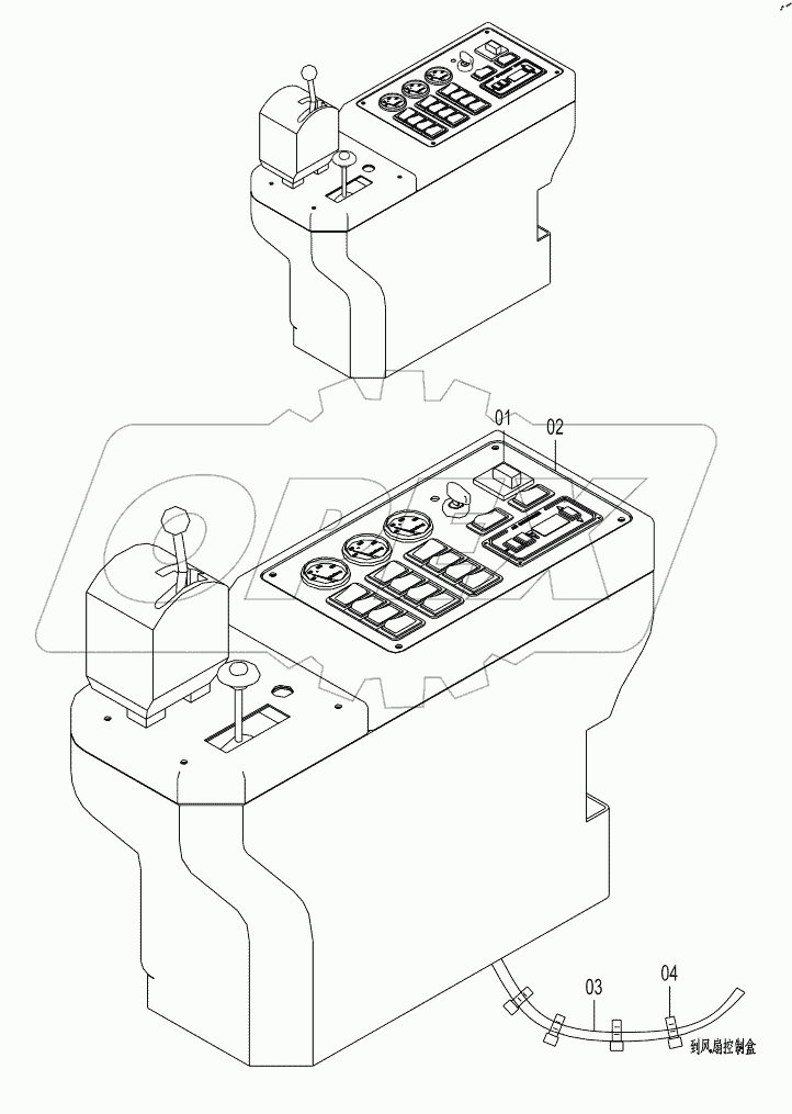  46C1864 000 FAN CONTROL WIRING (A)