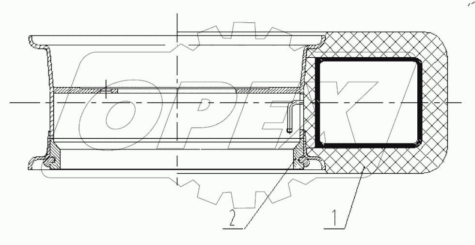  01E0117 000 TYRE & RIM ASSEMBLY