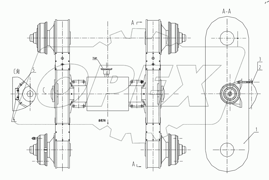  01E0119 001 REAR AXLE ASSEMBLY