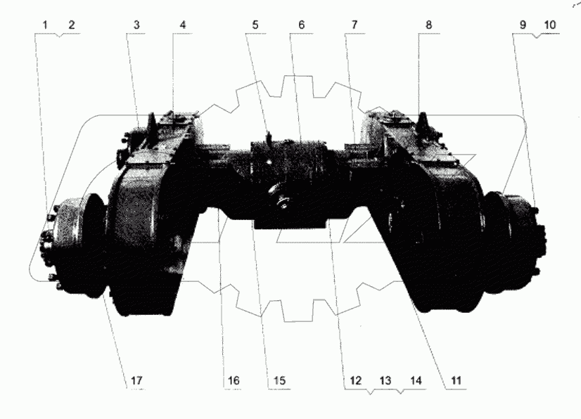  41C0168 000 REAR AXLE ASSEMBLY