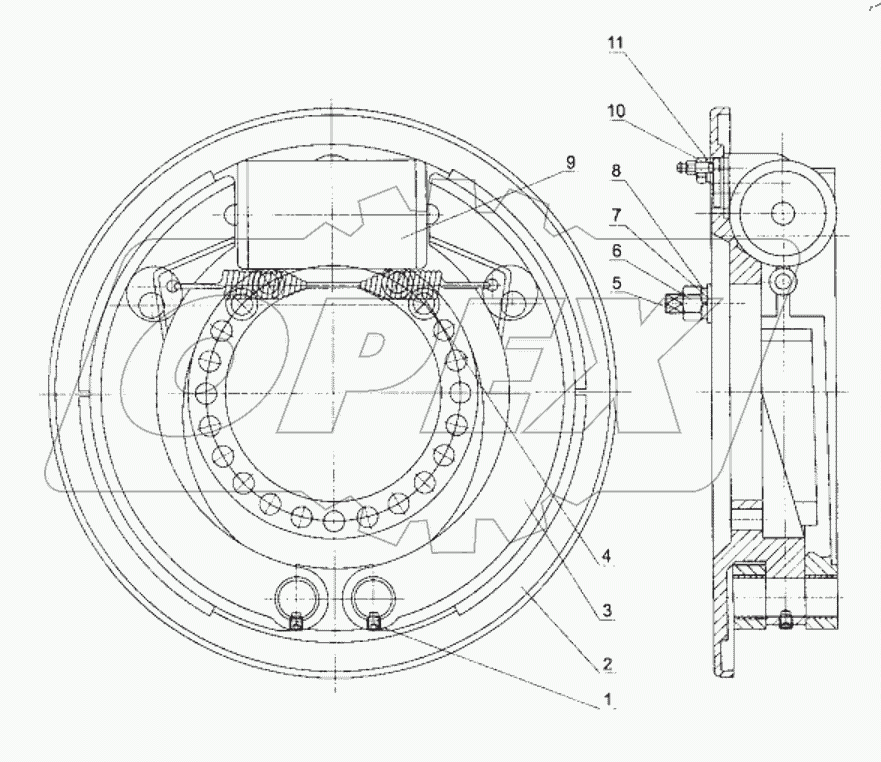  58 000 021 BRAKE ASSEMBLY