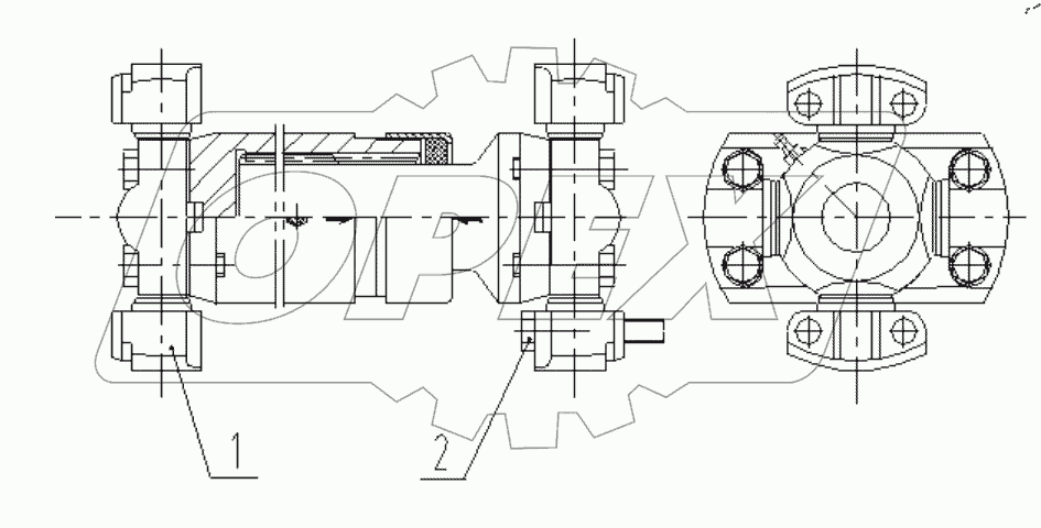  03E0059 000 REAR PROPELLER SHAFT