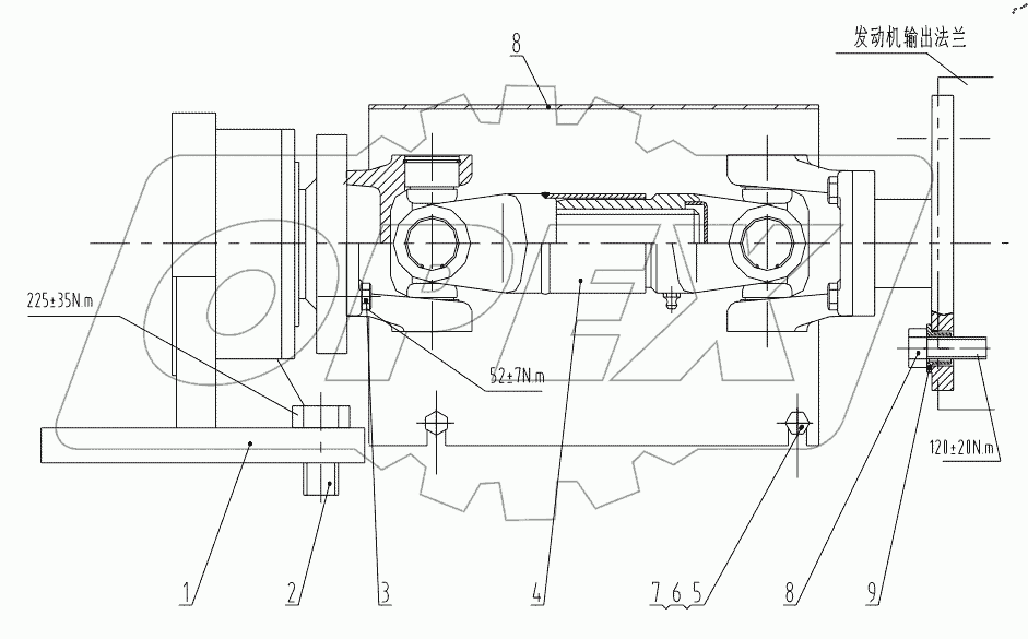  03E0070 000 PUMP DRIVE ASSEMBLY