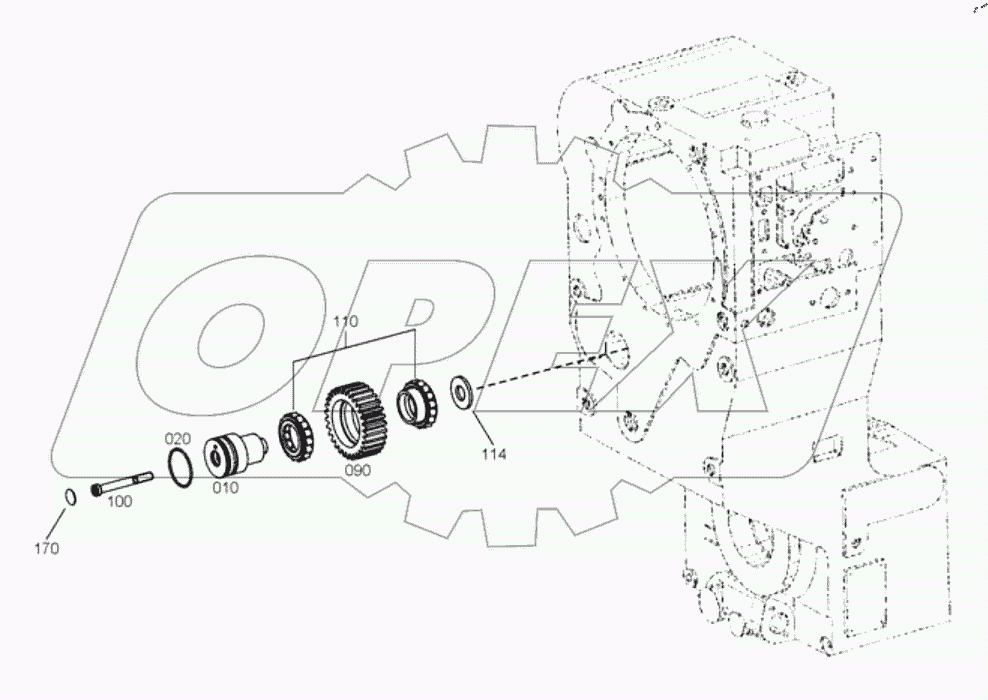  4644 108 014 00 LAYSHAFT