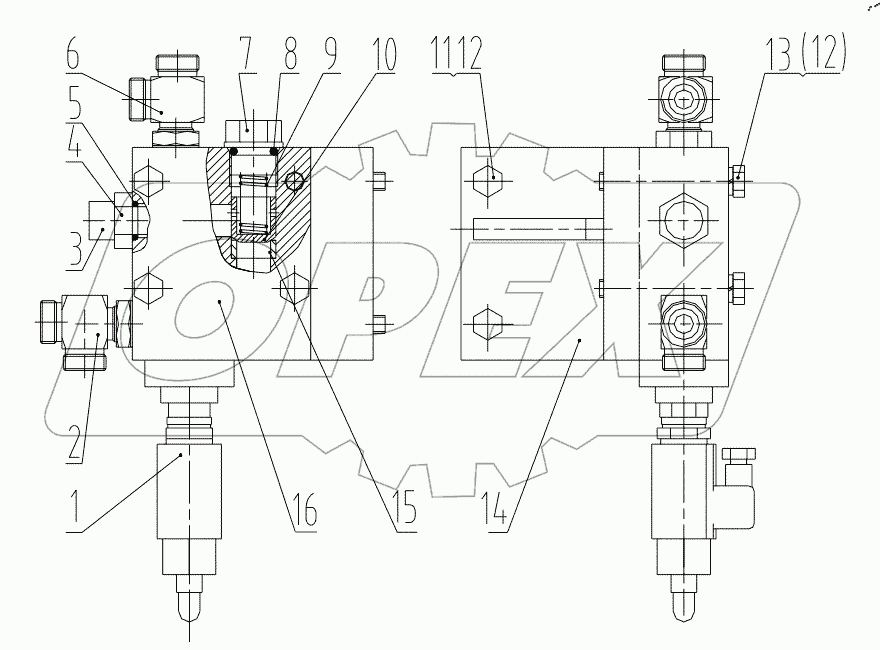  12C1037 000 VALVE ASSEMBLY