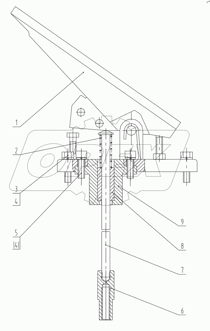  45C0065 000 PEDAL ASSEMBLY