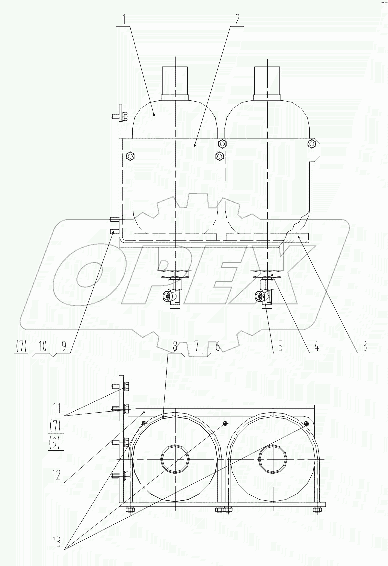 15C0135-002-00 SERVICE BRAKE ACCUMULATOR GP