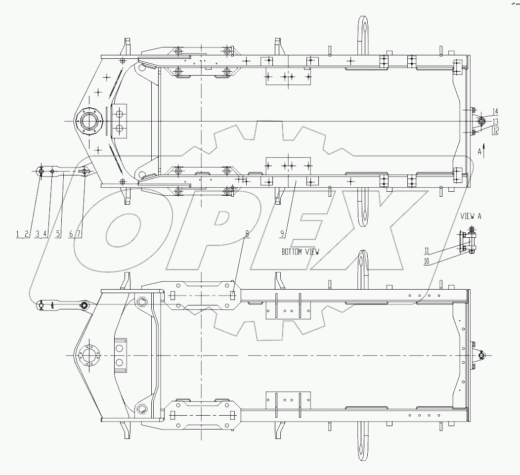 08Y0091-000-00 REAR FRAME AS