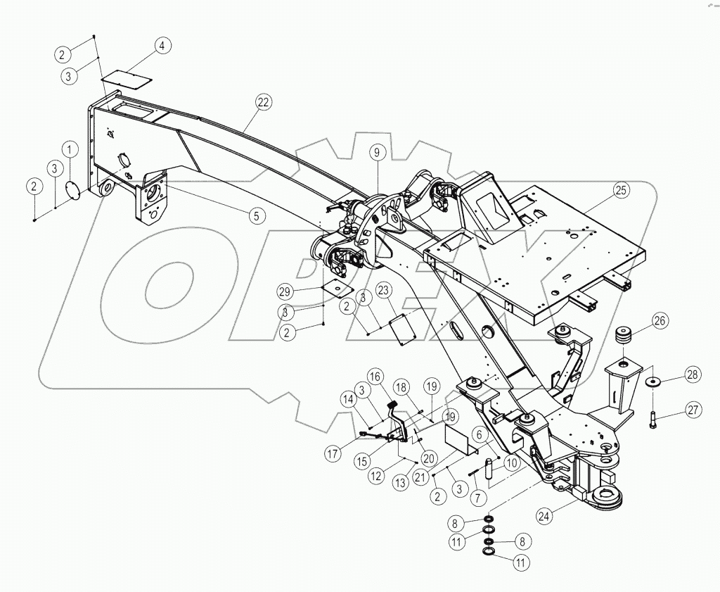 08Y0475-000-00 FRONT FRAME AS