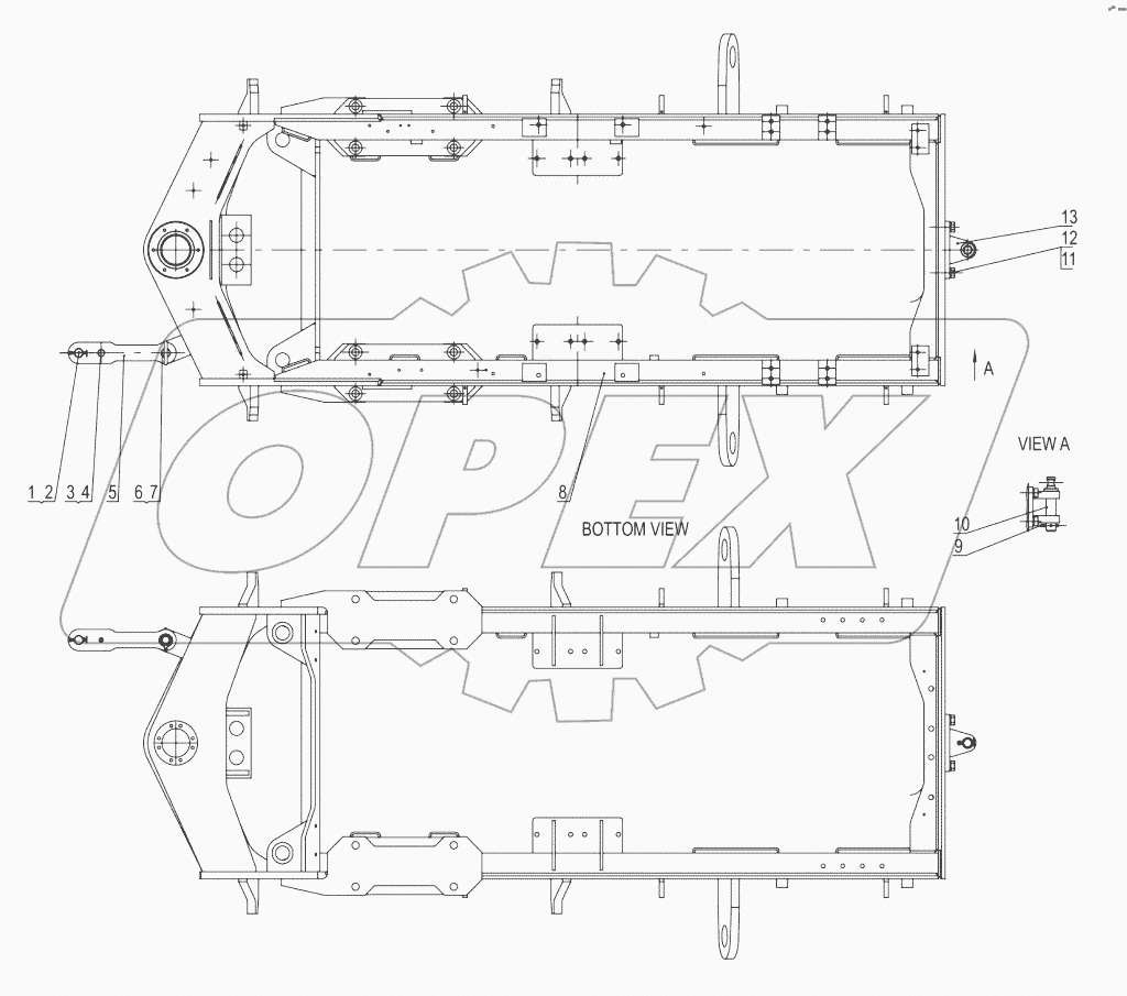 08Y0585-000-00 REAR FRAME AS