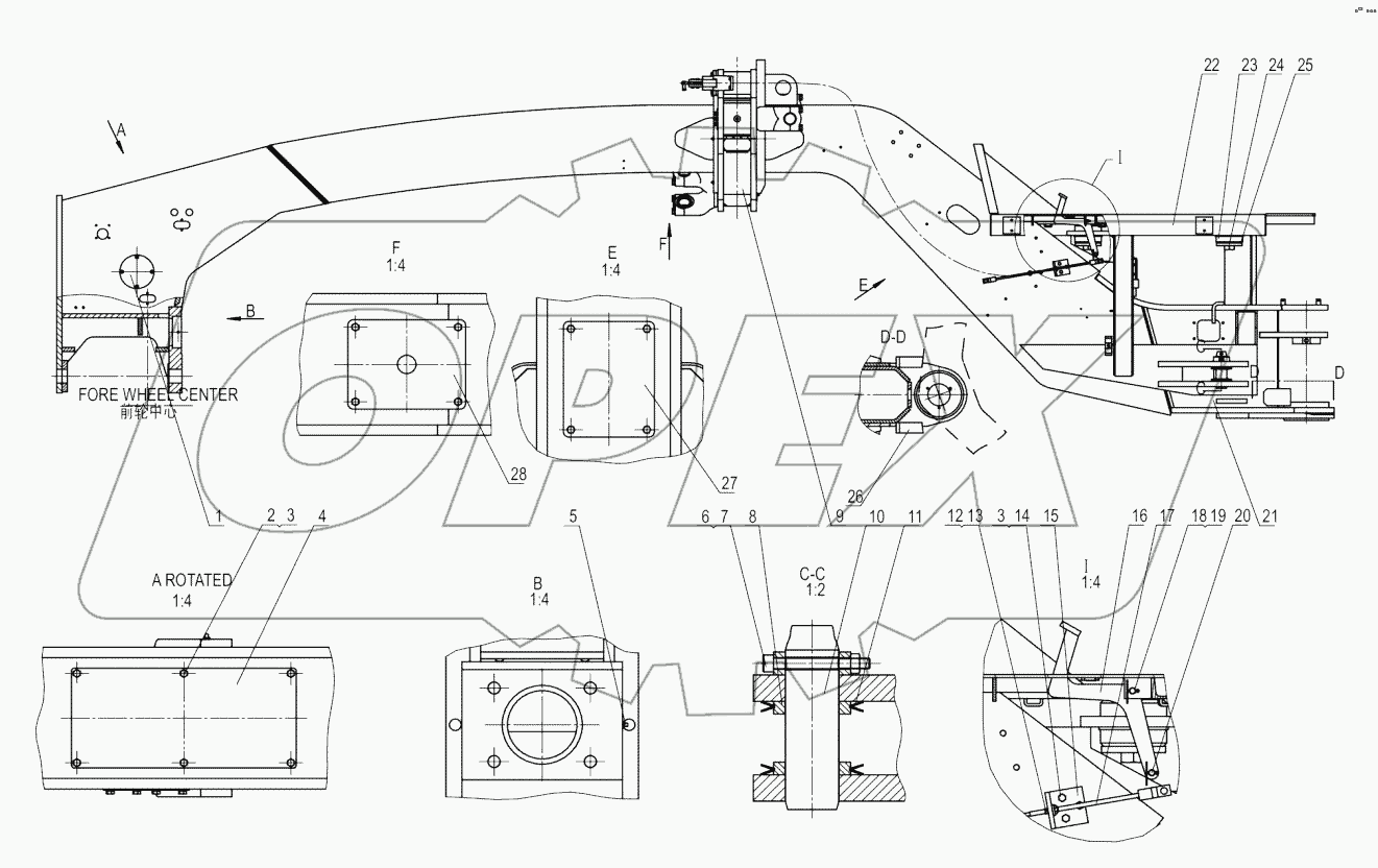 30Y0057-000-00 FRONT FRAME AS