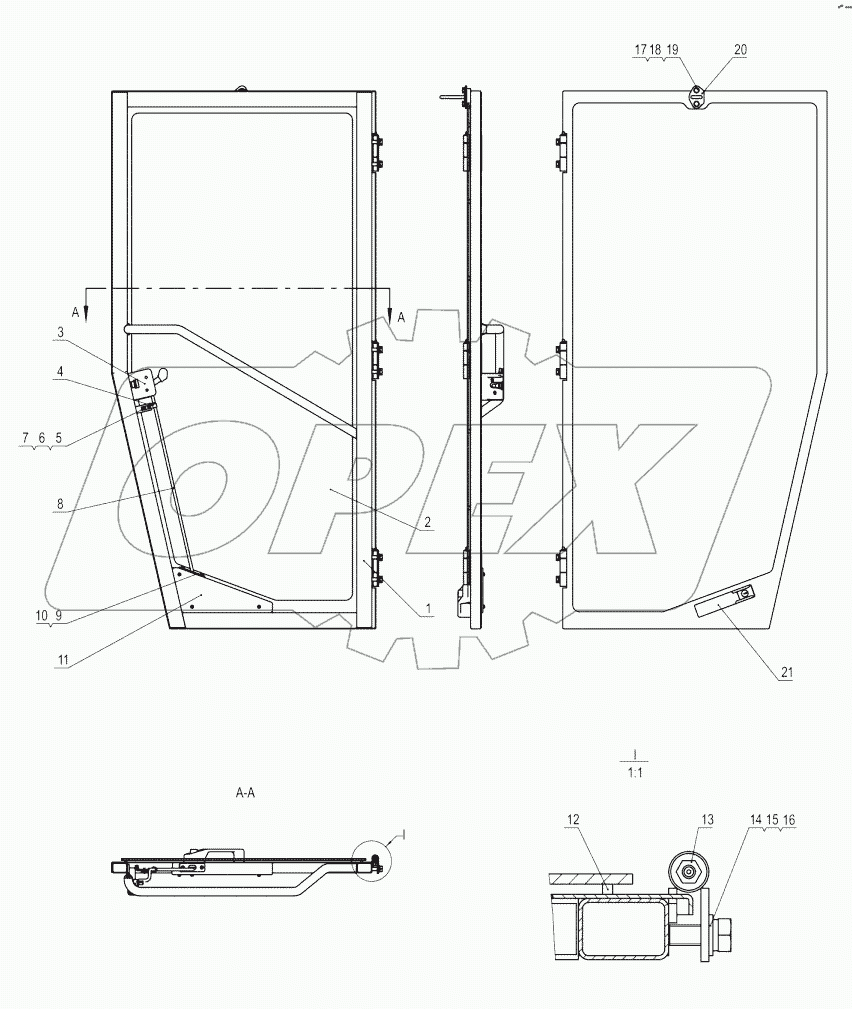 47С1916-000-00 DOOR-RH
