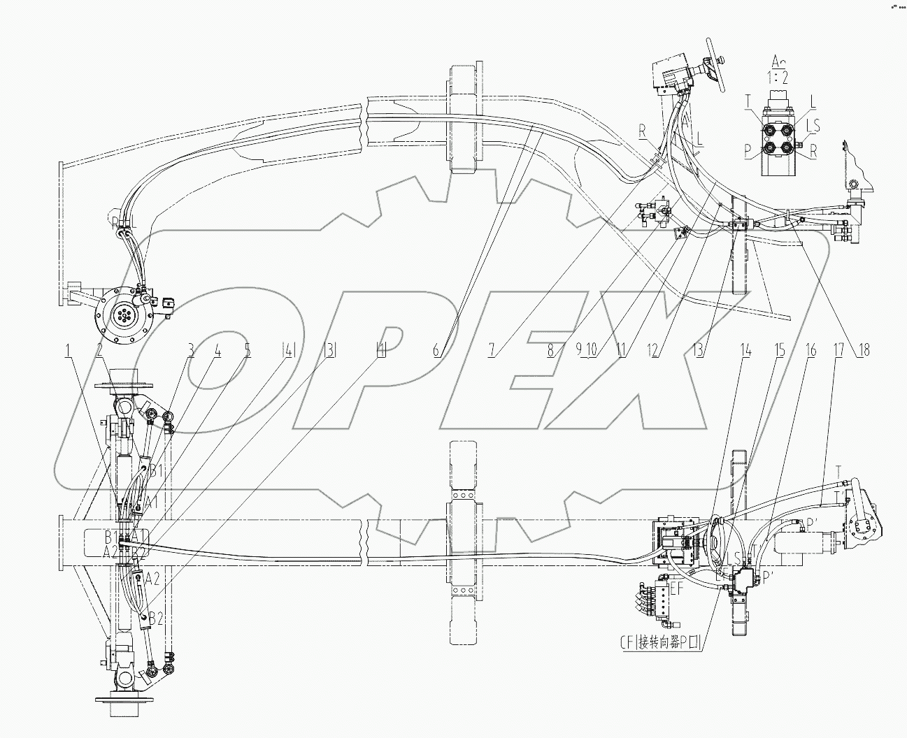 10Е0221-000-00 STEERING HYDRAULIC SYSTEM