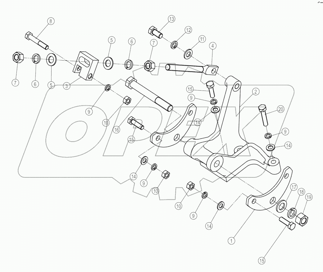 46С4558-001-00 COMPRESSOR BRACKET AS