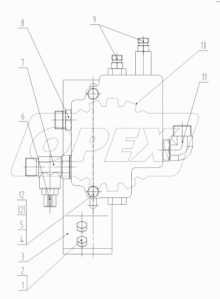 12С0320-000-00 PRIORITY VALVE MOUNTING