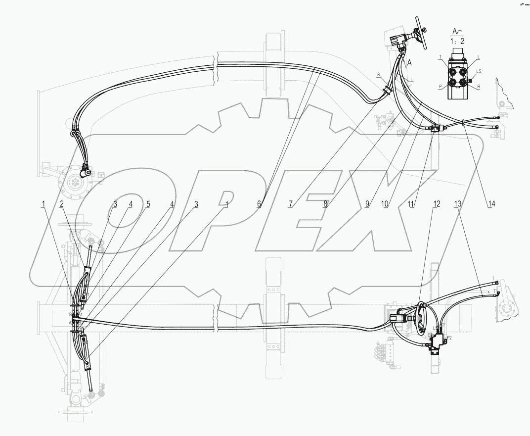 10Y0093-000-00 STEERING HYDRAULIC SYSTEM