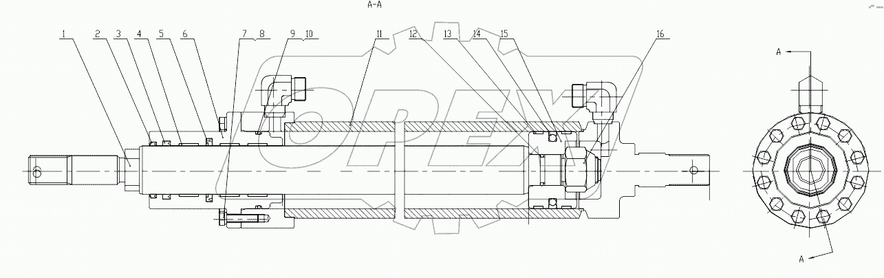 10C0694-004-00 BLADE SIDESHIFT CYLINDER