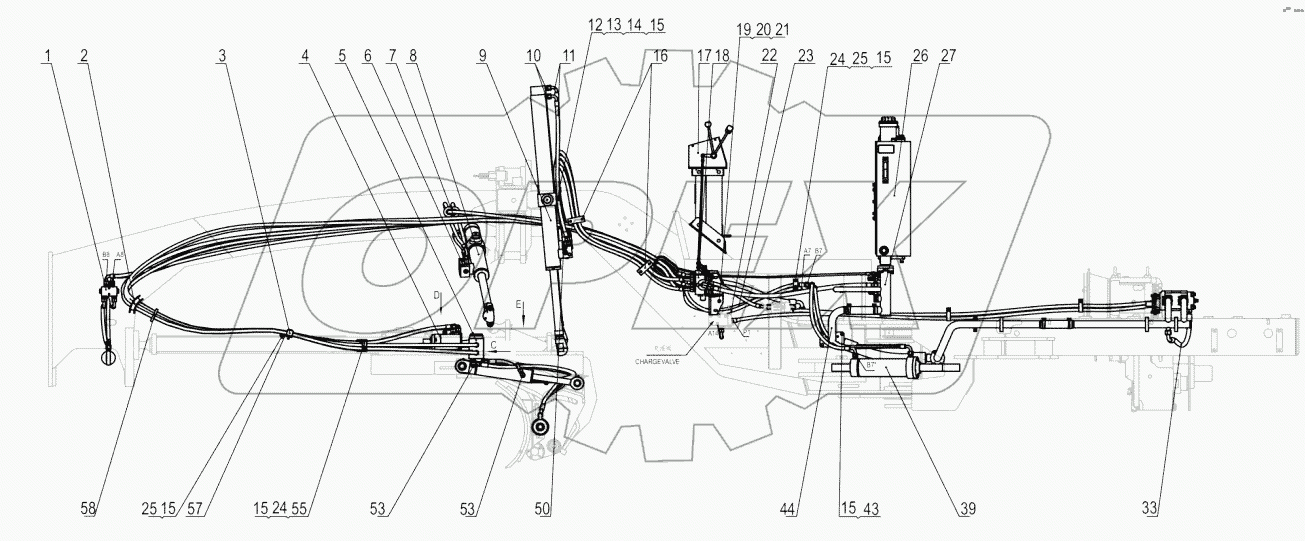 11Y0384-000-00 WORK HYDRAULIC SYSTEM