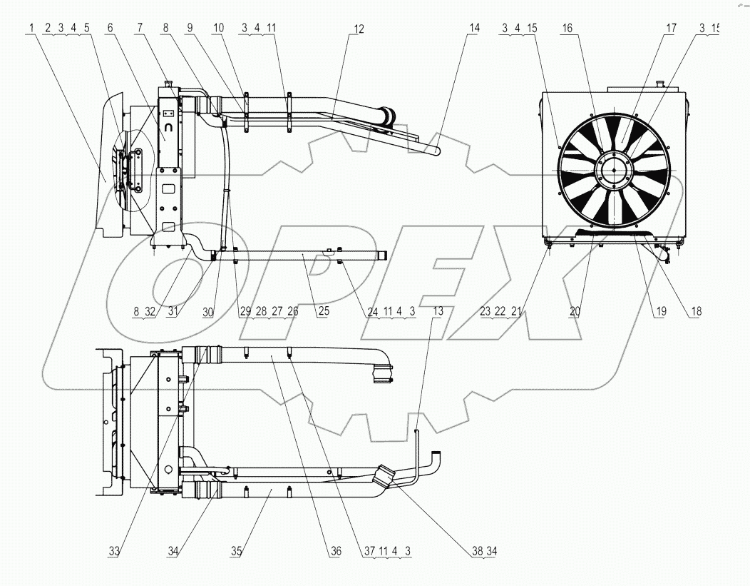 00Y0530-000-00 COOLING SYSTEM