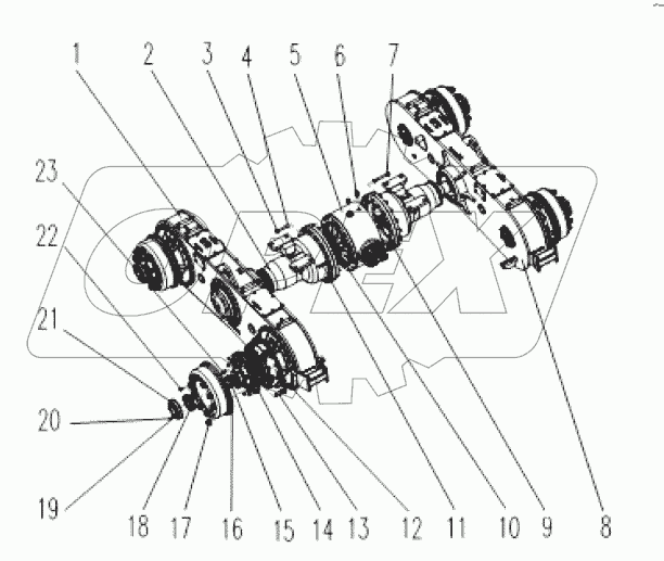 41С0479-001-00 REAR AXLE