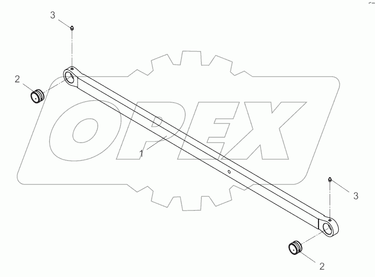 24С0144-003-00 WHEEL LEAN LINKAGE AS
