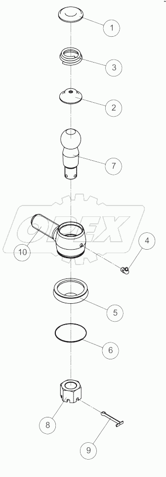 24С2308-000-00 ARTICULATED HITCH