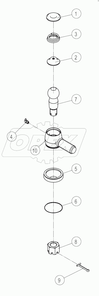 24С2309-000-00 ARTICULATED HITCH