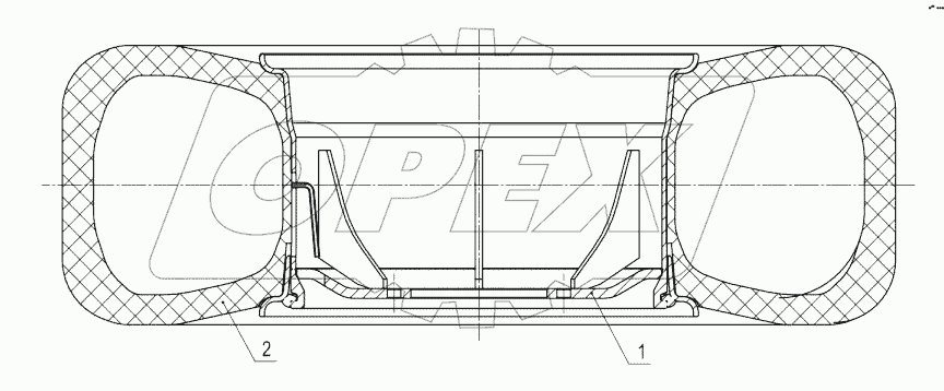 01Y0185-000-00 TYRE AND RIM AS