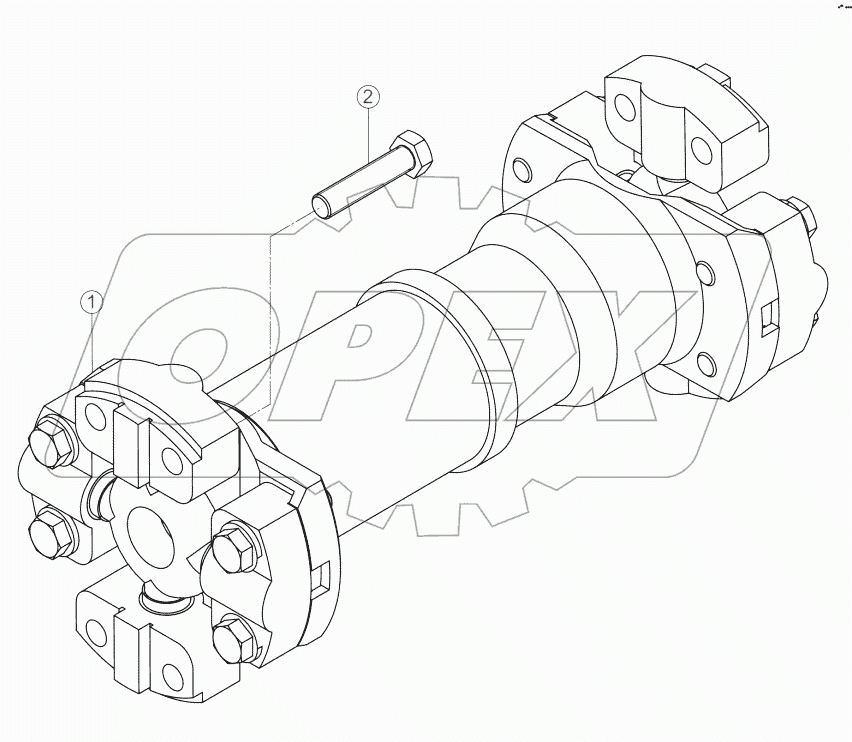 03Е0059-001-00 REAR DRIVE SHAFT