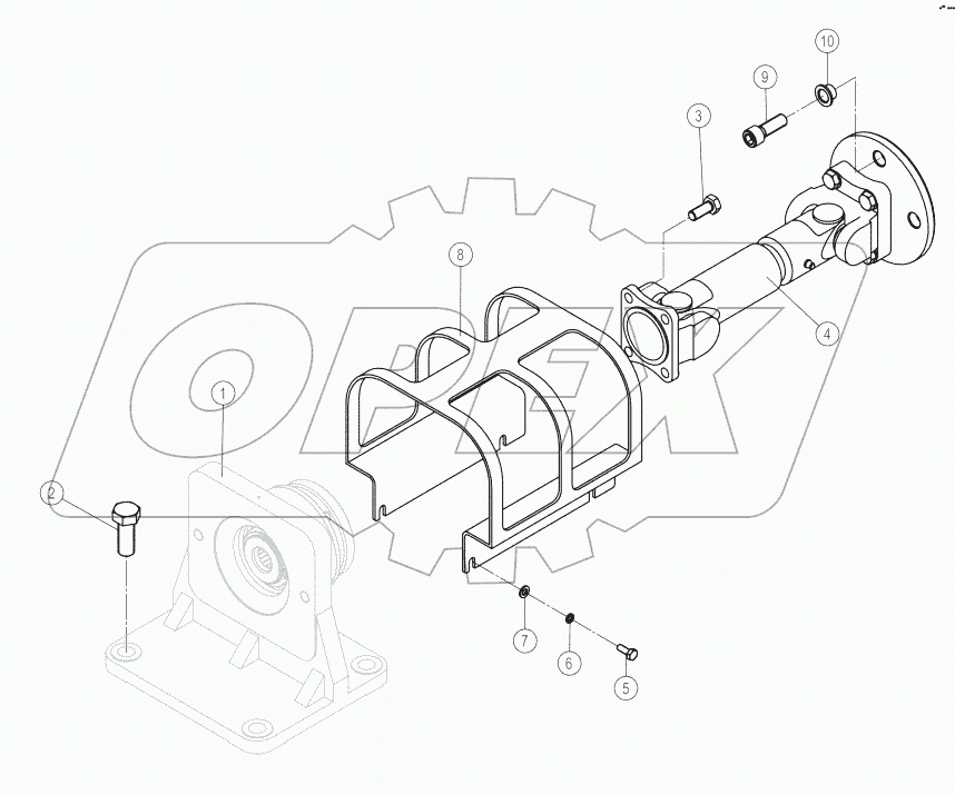 03Е0070-001-00 PUMP DRIVE SHAFT