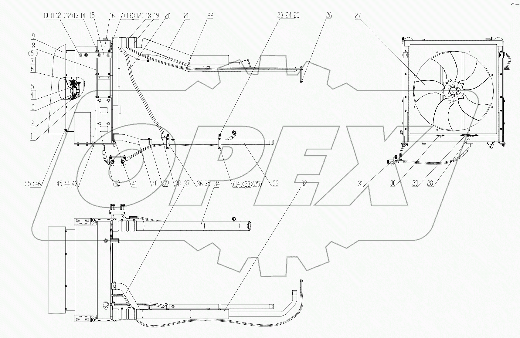 00Y0344 000 COOLING SYSTEM