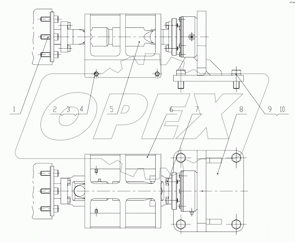 03E0106 002 DRIVE SHAFT MOUNTING