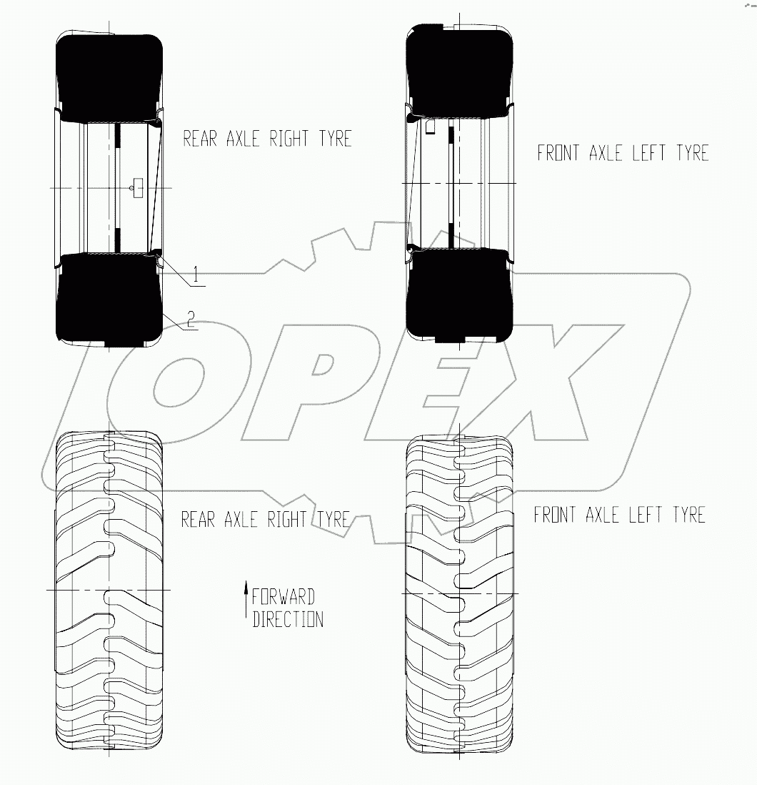 01Y0141 000 TIRE & RIM AR