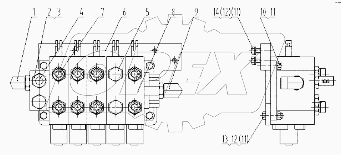 12C0547 002 WORK VALVE MOUNTING-LH
