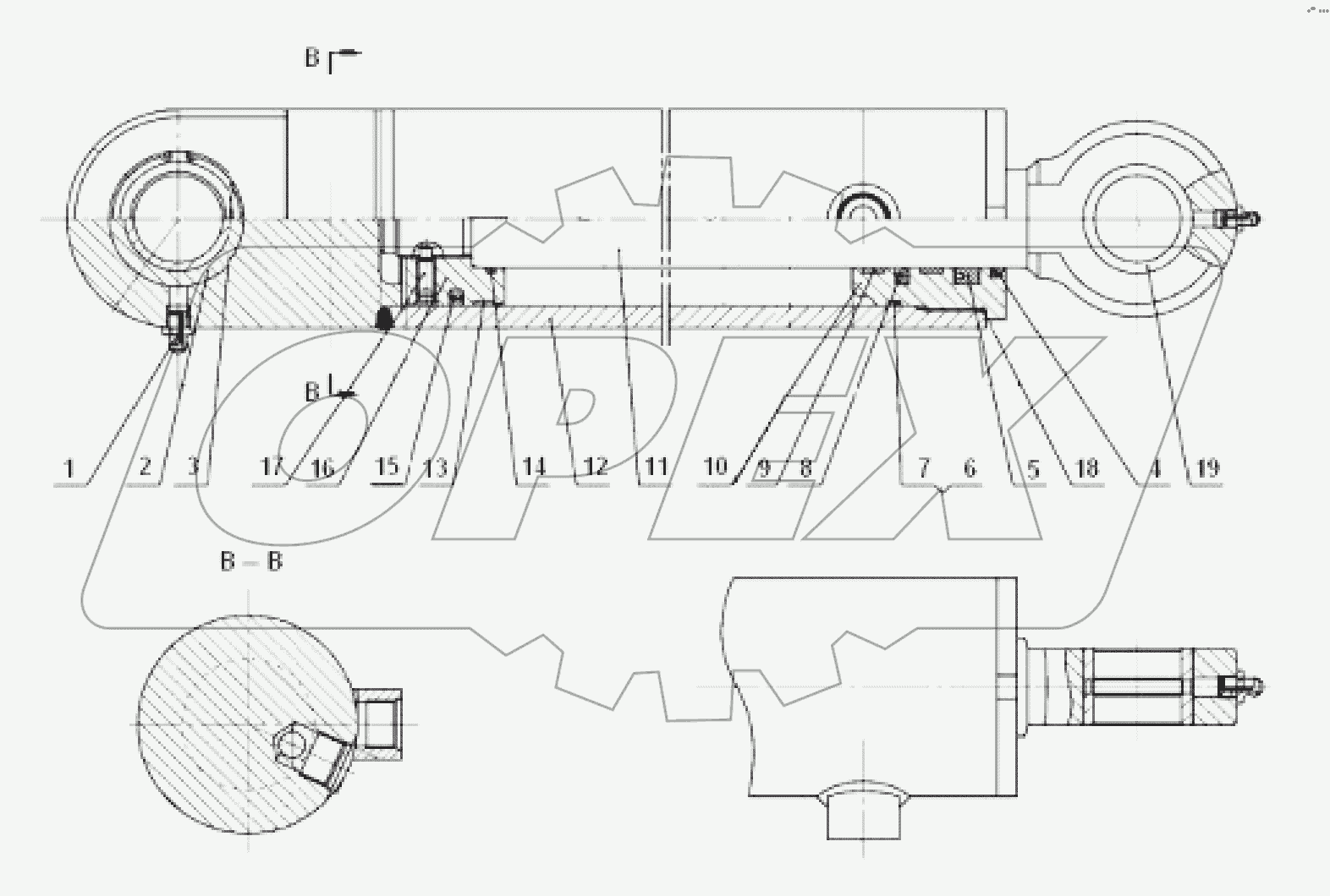 10C1873 000 BLADE PITCH CYLINDER
