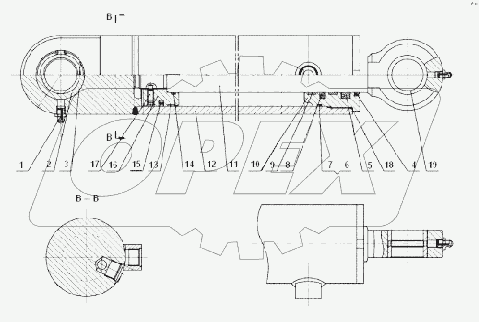 10C1874 000 BLADE PITCH CYLINDER