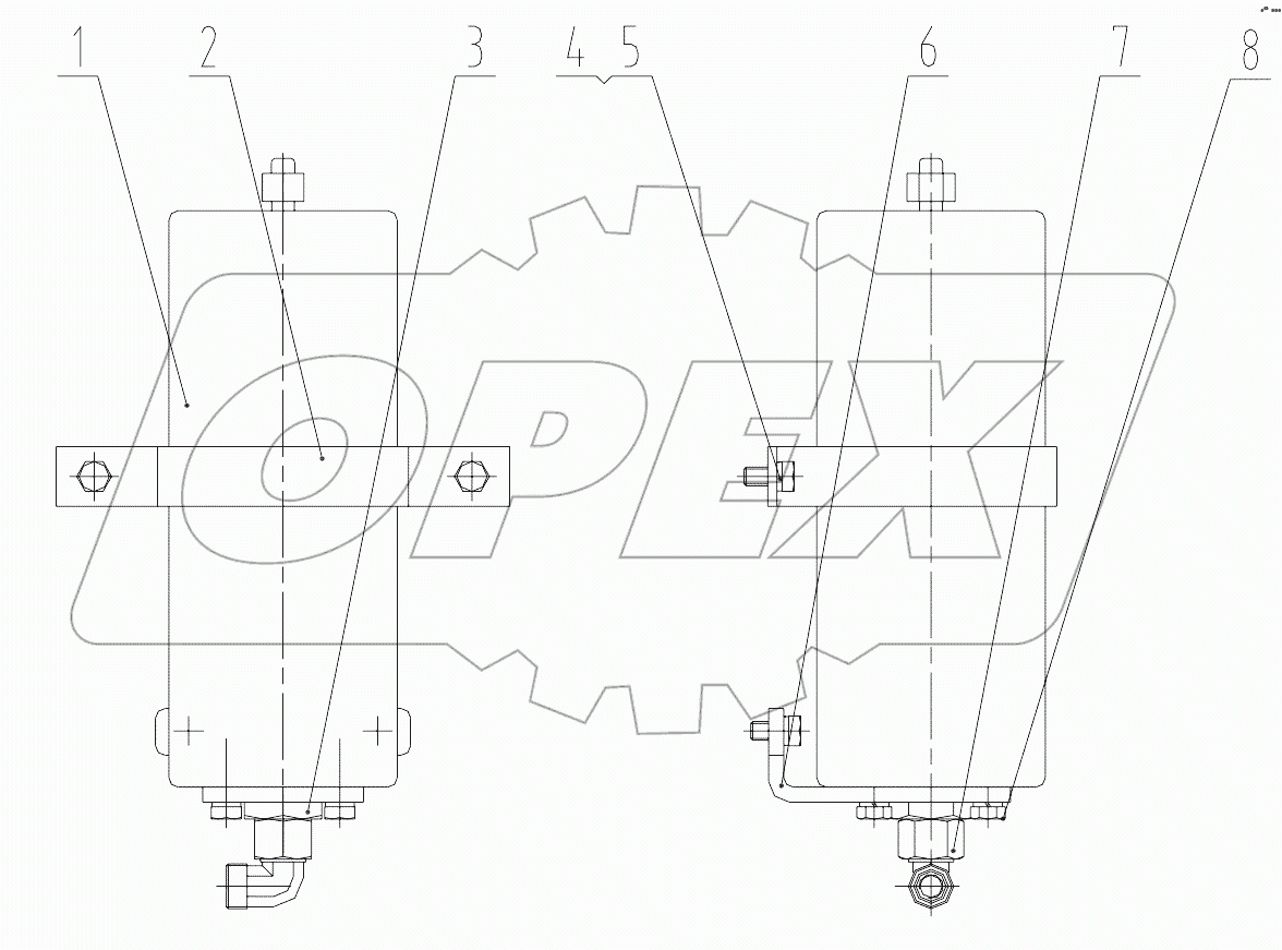15C0230 000 ACCUMULATOR MOUNTING AS
