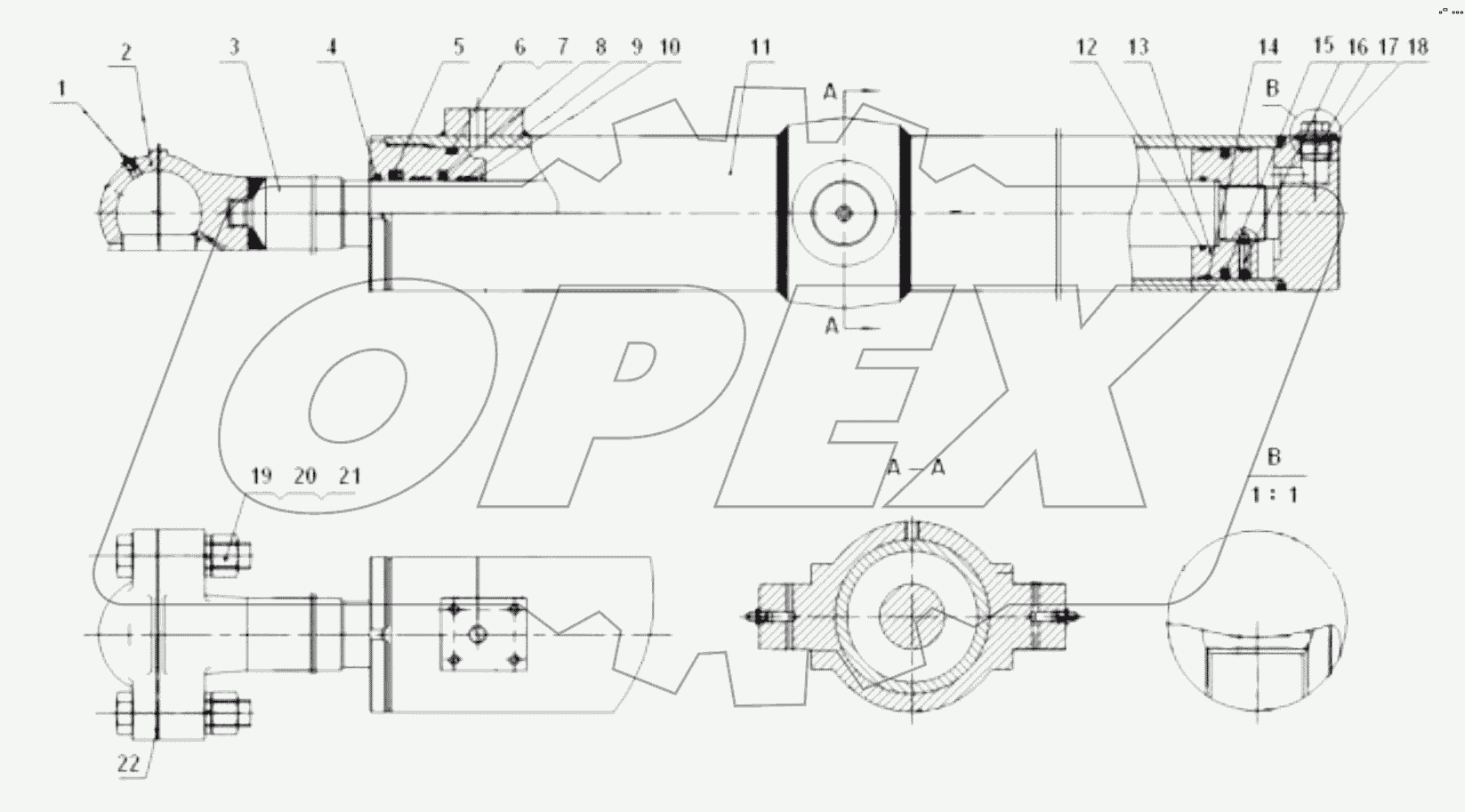 10C1678 000 BLADE LIFT CYLINDER