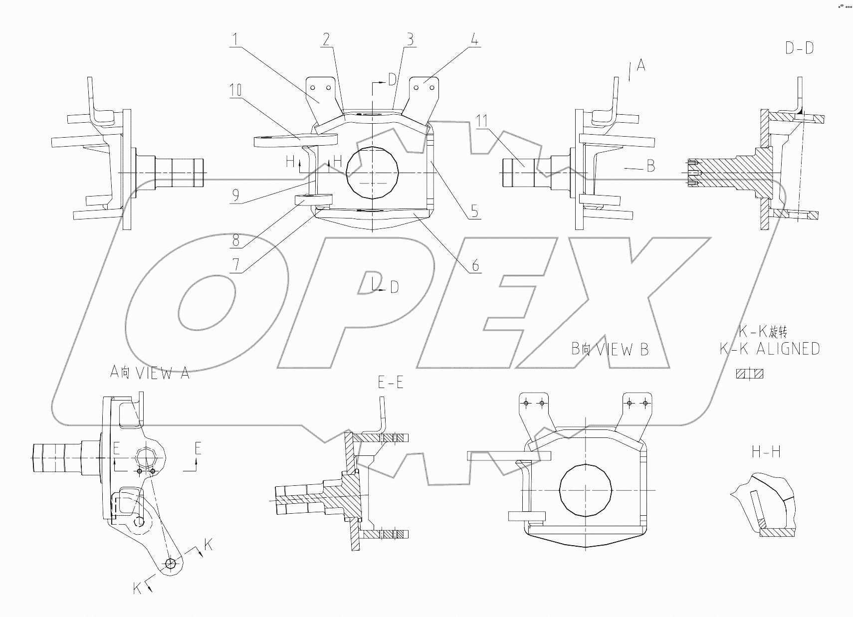 24D0138 000 FRONT WHEEL HUB